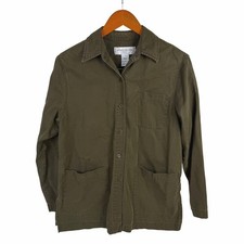 Jones New York Sport Green Button-Front Utility Jacket Size S