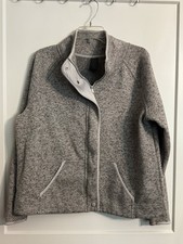 Champion Cowl Neck Jacket Sz L Zip Up HEATHER GRAY Outdoor Gorpcore. NWOT