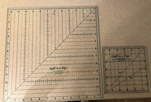 Quilt in a Day- 6" & 12-1/2” Square Rulers Essential Tools for Piecing & Blocks