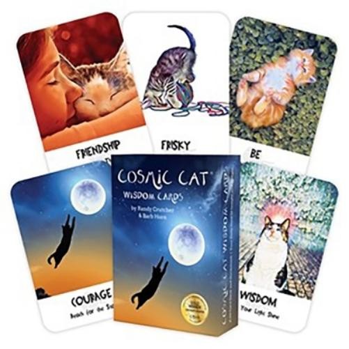 Randy  Crutcher Barb  Horn Cosmic Cat Wisdom Cards (Mixed Media Product)