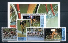 151807) Olympische Spiele 1980 Obervolta Nr. 795-798 + Block 55 **