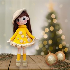 Eleni Doll Crochet, Handmade Crochet Amigurumi Doll Gift, Amigurumi Doll