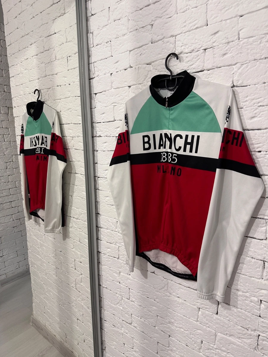 Bianchi Isalle Maglia Ciclismo Uomo Celeste - Manica Corta - Made In Italy (Taglie S A 3XL)
