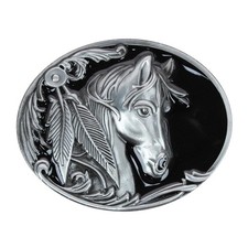 CTM Women's Horse Belt Buckle