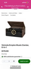 Victrola 6-in-1 Nostalgic Bluetooth Turntable - Espresso VTA-200B-ESP 