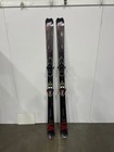 Salomon Black Red Skis Pair Alpine Downhill Snow Ski Equipment