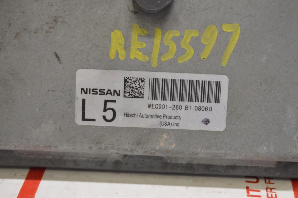 2010 2011 Nissan Versa 1.8L MEC901-260 Engine Control Module Unit Ecm J67 045 - Image 3 of 4