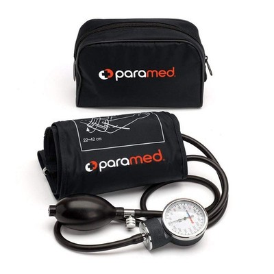 PARAMED Aneroid Sphygmomanometer   Manual Blood 1 Count (Pack of 1), Black 