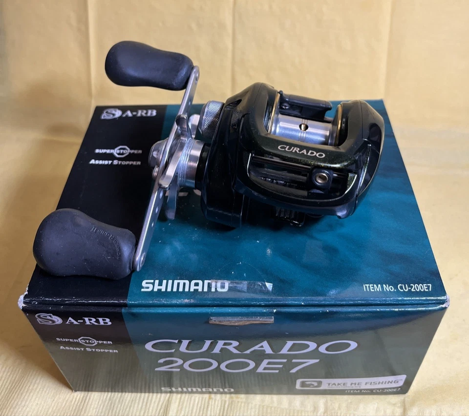 Shimano Green Curado 200e7 7:1 Baitcaster Fishing Reel Carbontex Ships Free!!! - Image 2 of 4