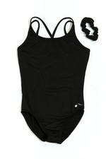 Gymnastics Leotard for Women, Black Simplicity Cami, Super Soft Fabric Athlet...