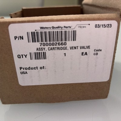Waters - Assy Cartridge, Vent  Valve - PN 700002660