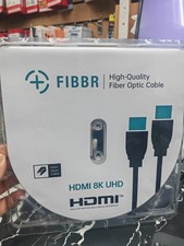 FIBBR 8K HDMI 2.1 Fiber Optic Cable 12m, 48Gbps Ultra High Speed  12 M (40 ft)