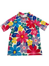 Boden Girls Floral Rash Guard Swim Top 7-8Y 128Cm