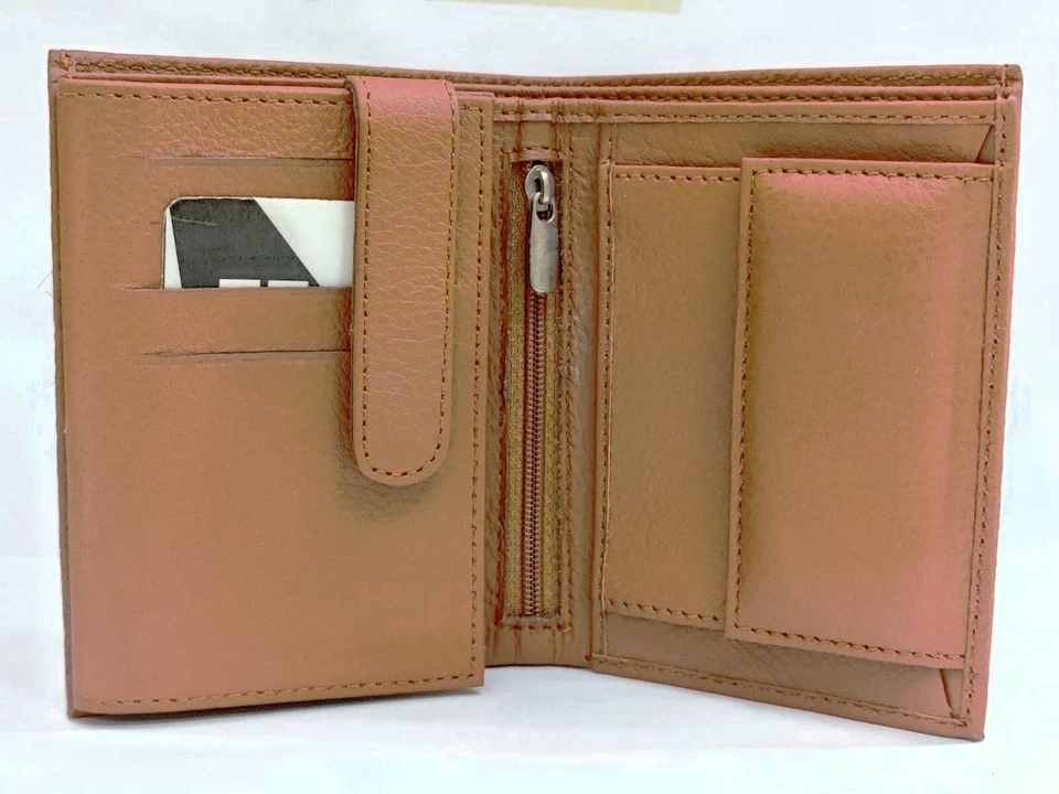 Cartera para hombre Montblanc grano suave color marrón doble pliegue - [Envío gratuito] Foto 3 de 4