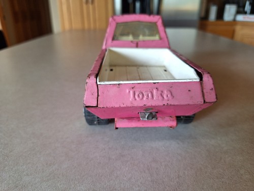 Camioneta pickup Tonka Stables rosa: vintage años 70: acero prensado - Imagen 9 de 14
