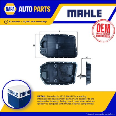 Automatic Gearbox Sump Pan fits BMW 320D 2.0D 04 to 16 Transmission Mahle New