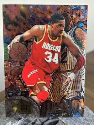   Hakeem Olajuwon 1995 Fleer Metal #40 Houston Rockets NBA Card