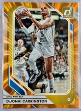 2026🔥 WNBA Donruss 🟠 Orange Laser DIJONAI CARRINGTON /299 #46 - Pkg Fresh