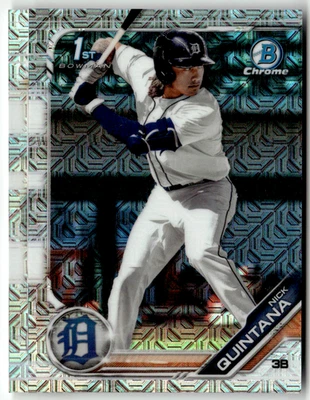 2019 Topps Bowman Chrome MLB No. BDC-105 Nick Quintana Mojo Prizm - Bild 1 von 2