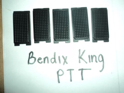 LOT 5 Replacement RUBBER PTT BUTTON Bendix King BK Radio DPH GPH EPH LPH Command - Picture 1 of 12