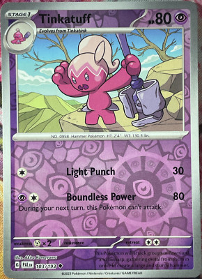 Tinkatuff Reverse Holo - 103/193 - Paldea Evolved Pokemon 2023