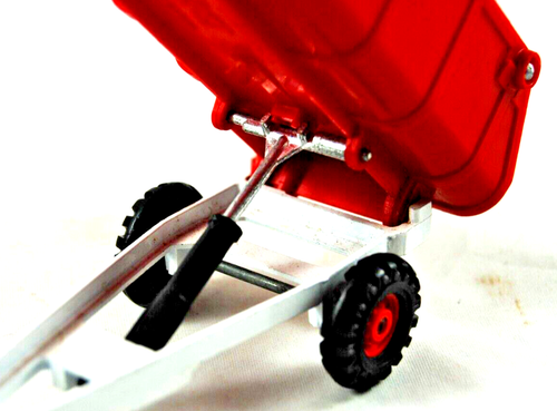 Vintage 1:32 / 1:43 Corgi 56 RED 1-Axle REAR TIPPING Trailer 4 FARM TRACTOR VGC - Picture 5 of 16
