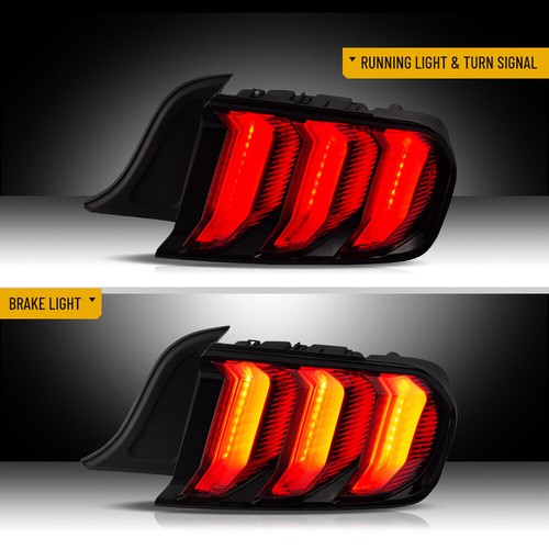 Luces traseras LED para Ford Mustang 2015-2023 6ª generación con señal de giro secuencial roja - Imagen 8 de 17