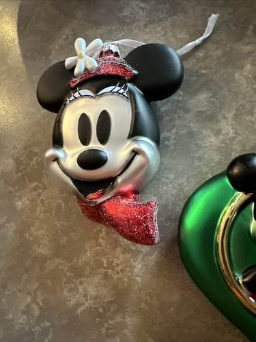 Hallmark Christmas Tree Ornaments Blown Glass Minnie Ornaments 2024 - Picture 5 of 12