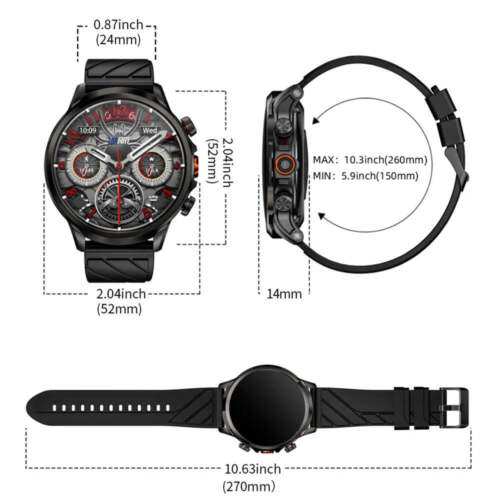 LOKMAT APPLLP 8 PRO 4G Smartwatch with Camera Fitness Tracker - Picture 6 of 8