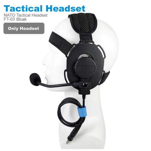 Tactical Headset Mic U94 PTT for Kenwood Baofeng Wouxun TYT Radio Walkie Talkie - Picture 15 of 17