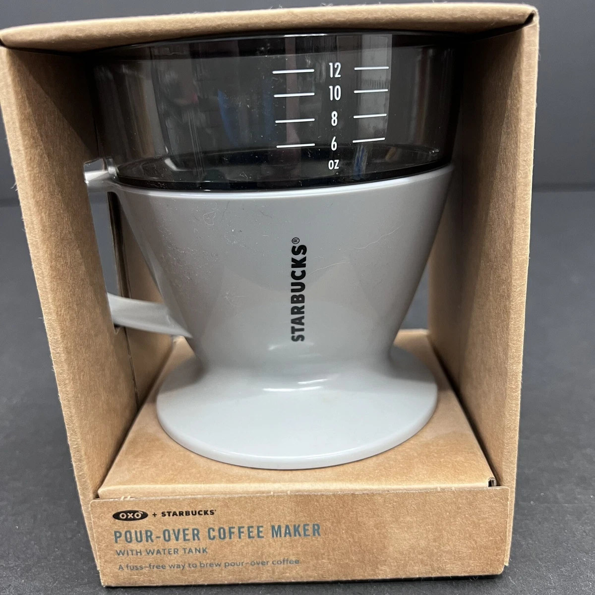 Starbucks OXO Single Serve Auto-Drip Pour-Over Coffee Maker with Water Tank