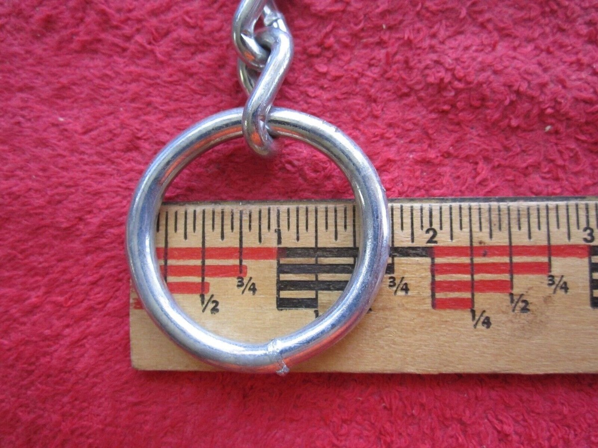 2 Chaînes Et Anneaux Vintage Peerless Chain Co. – 15 3/4 Pouces – Pour Animaux, Neufs Old Stock