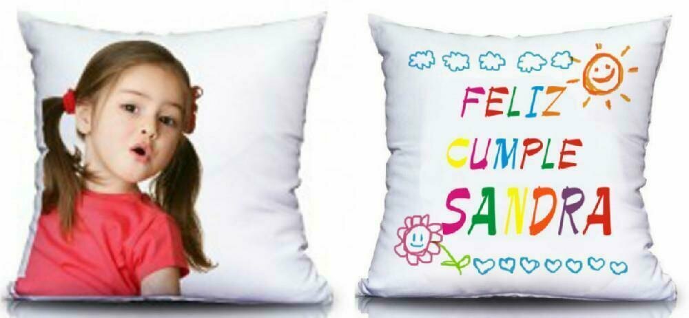 Cojín Personalizado 2 caras con tus fotos y textos + Mochila de...