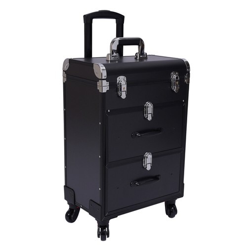 Carrello Trucco Professionale Rotolo Treno Valigetta Scatola Organizzatore Salone Cosmetici - Foto 35 di 47