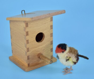 VINTAGE STEIFF WOLLE BOMMEL VOGELHAUS SPARDOSE