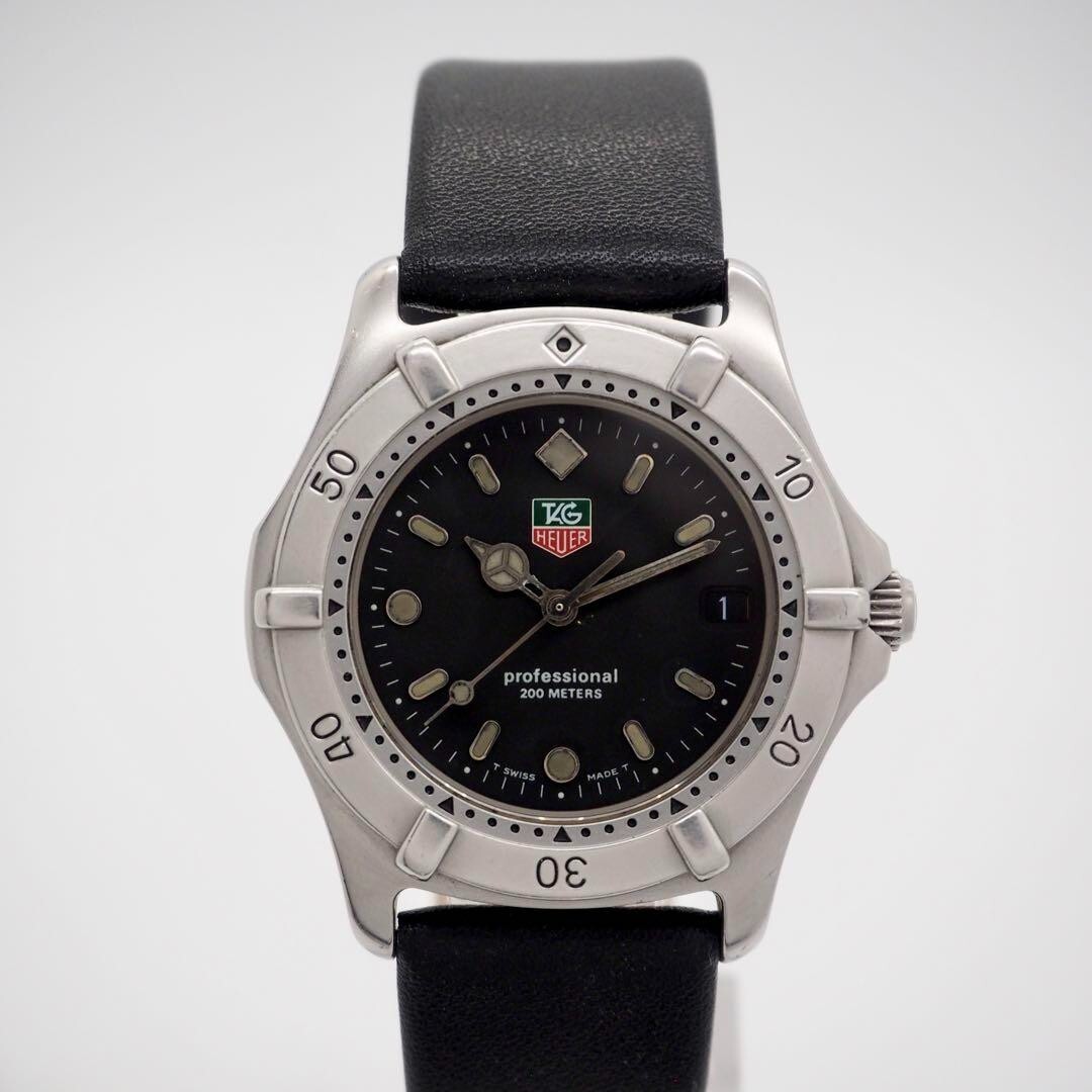TAG HEUER Professional 200 962.006R Black Dial Date Quartz Men's
