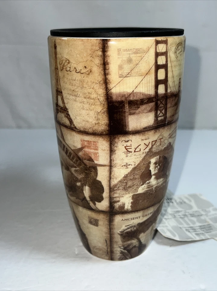 Cypress World Postcard Travel Mug Egypt, New York, Paris, London and Greece - Image 3 of 4