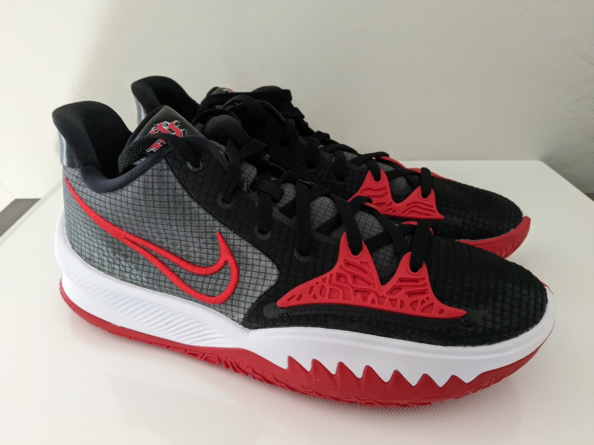 Nike Kyrie Low 4 TB Black Red Grey Bulls DA7803 002 Men's Shoe