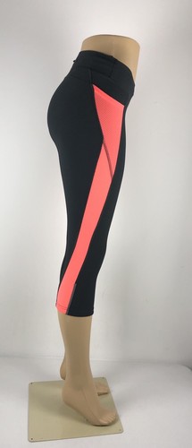 Lucy Mujer XS Leggings Capri Gris Poliéster Lycra Tecnología Yoga Rendimiento Gimnasio Usado en Excelente Condición - Imagen 6 de 12