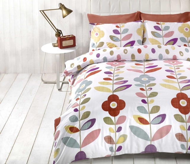 Home Essence King Size Floral Multi Coloured Duvet Quilt Cover