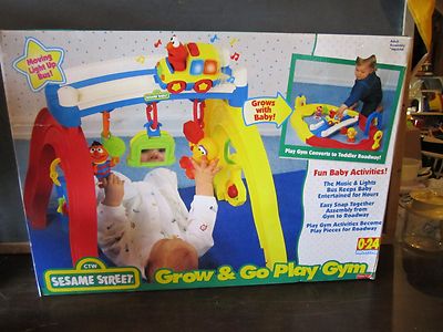 Sesame Street Grow & Go Play Gym Activity Roadway Baby Infant Fisher ...