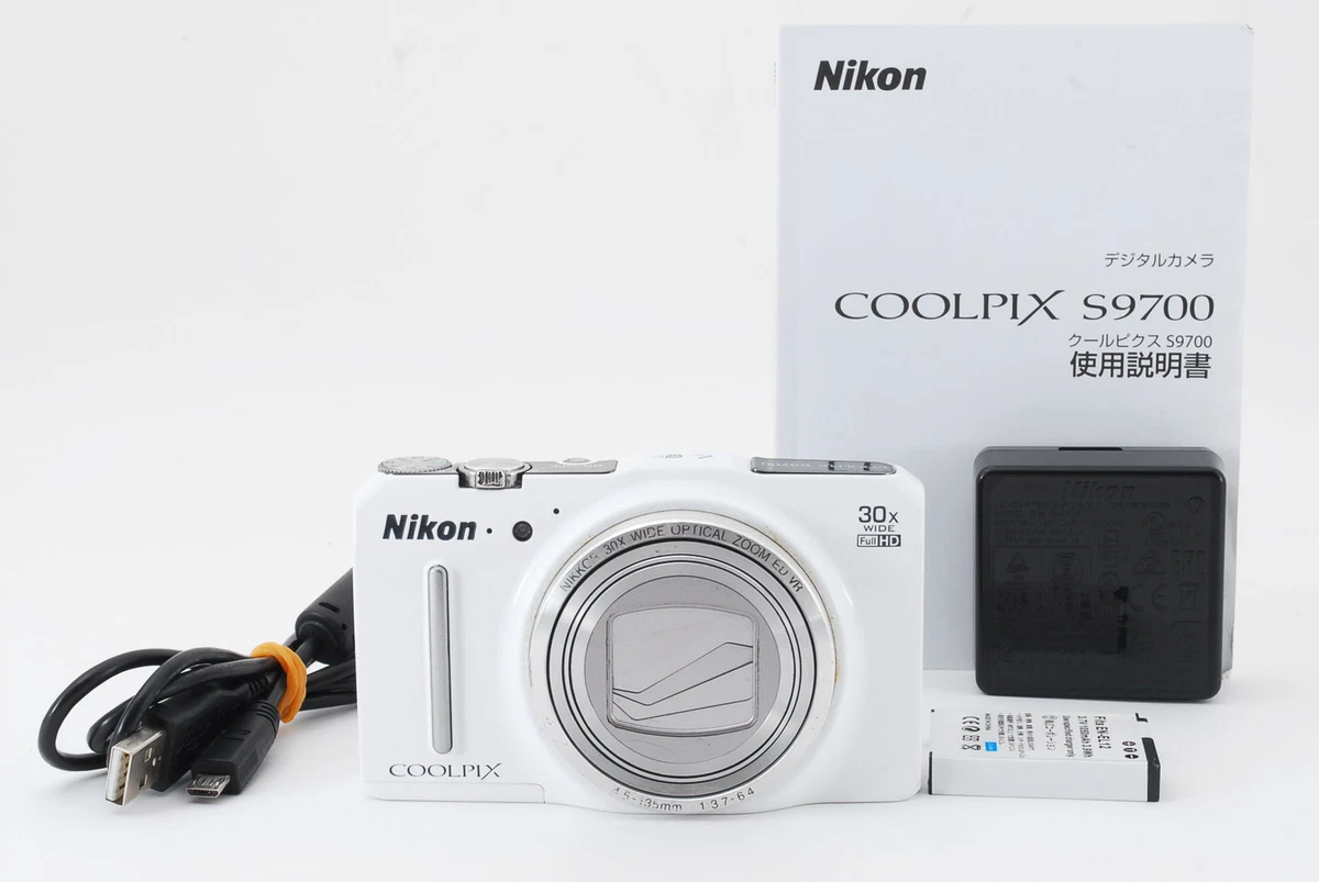 [NEAR MINT] Nikon Coolpix S9700 Black 30x Optical Zoom 60x Digital Zoom  JAPAN