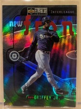 1997 UD Choice NEW FRONTIER #NF11 Ken Griffey Jr  Refractor HOLOFOIL RARE
