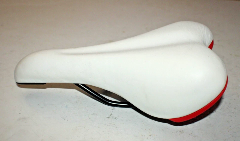 Selim de bicicleta híbrida Comfort 250/140mm branco cruzador estrada de turismo envio rápido EUA - Imagem 4 de 4