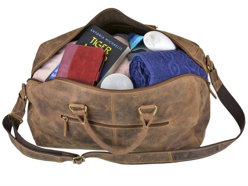 Greenburry Reisetasche Leder braun Vintage Herren Weekender Sporttasche Tasche - Bild 10 von 12