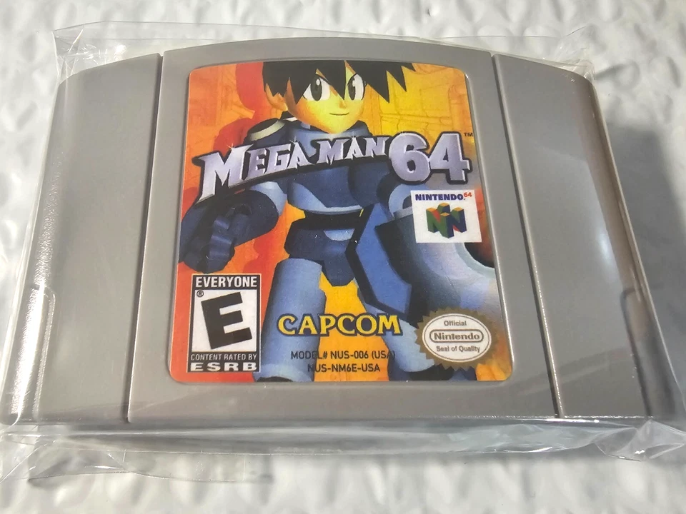 New Nintendo 64 Mega Man 64 N64 Nintendo Capcom 2001 Megaman Game Cartridge - Image 3 of 4