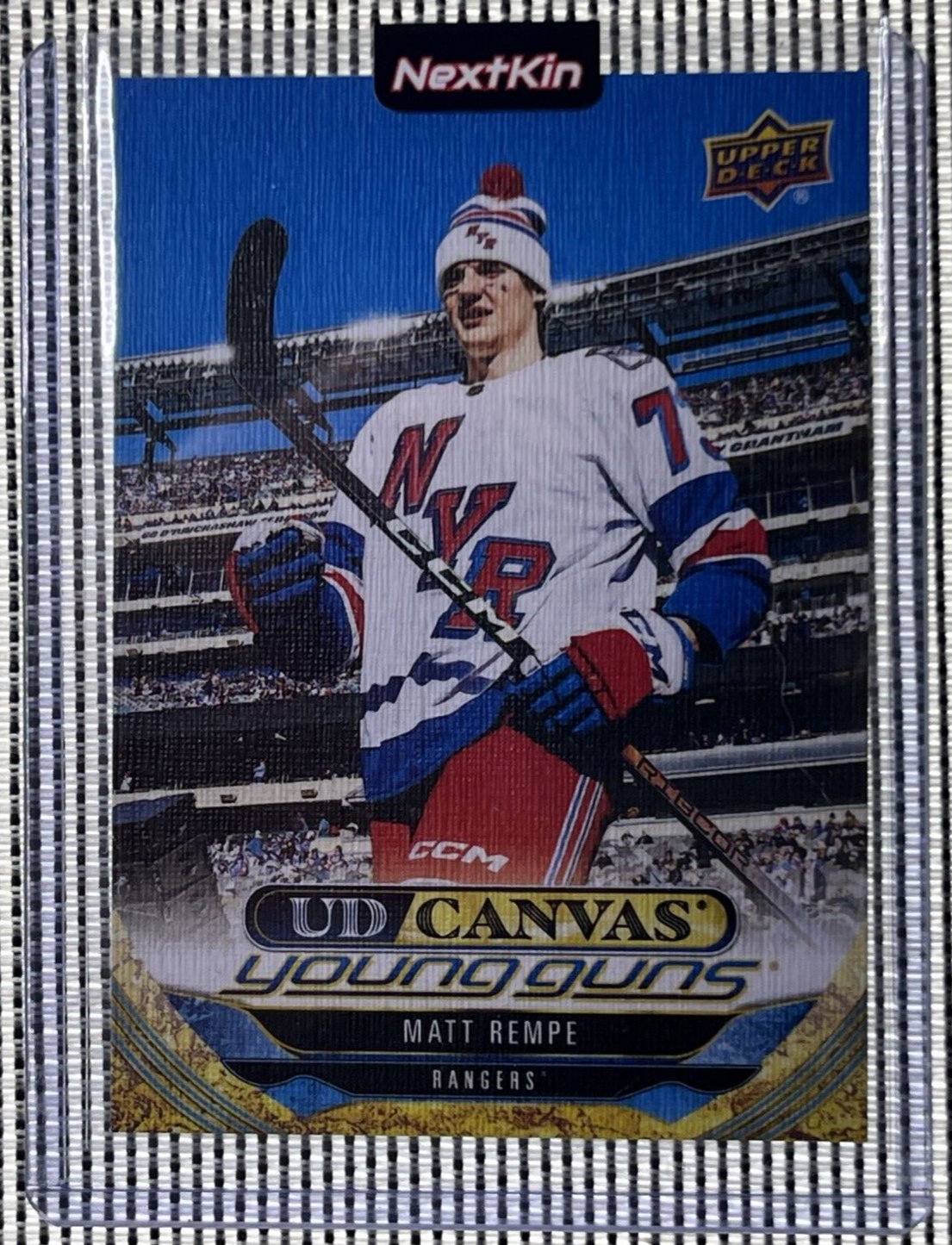 2024-25 Upper Deck Hockey UD C113 Matt Rempe Young Guns Canvas Rookie RC Card
