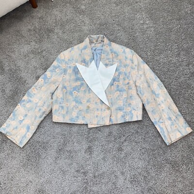 ACNE STUDIOS  Floral  OVERSIZE CROPPED BLAZER SIZE WOMENS 40