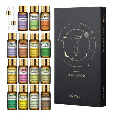 100% Naturreines Ätherische Öle Set Reine Ätherisches Öl Therapeutisch Diffusor