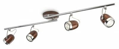 Philips Deckenspot myLiving 4-flammig Braun Deckenleuchte 56484-43-16 Industried - Bild 1 von 3